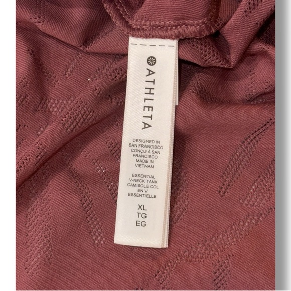 NWT ATHLETA Essential V-neck Tank - XL Floral Essence Tawny Rose - Picture 10 of 12